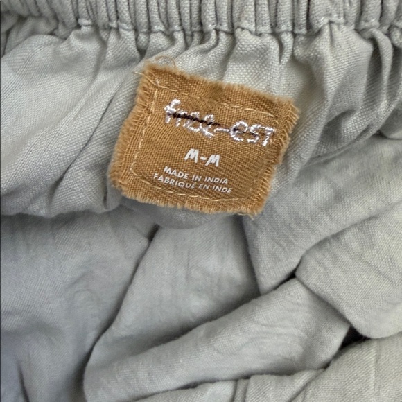 NWOT Free People Poppy Cotton Seersucker Midi Dress in Smoke (Light Blue) Sz M - Picture 11 of 12